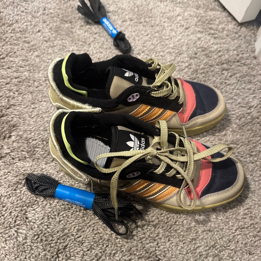 Adidas  by Benito ( Bad bunny) Sneakers in Pink, Blue, and Gold
